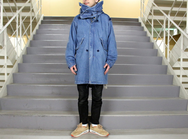 UNUSED15AW 13.5oz Denim Parka デニムモッズコート