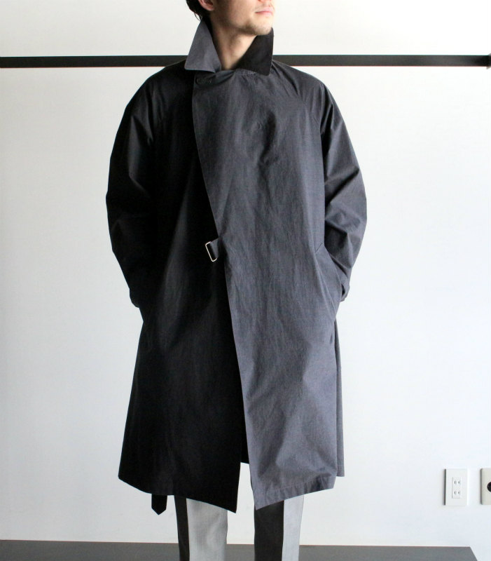 COMOLI コモリ 16SS I01-04003 TYPEWRITER TIELOCKEN COAT タイプ