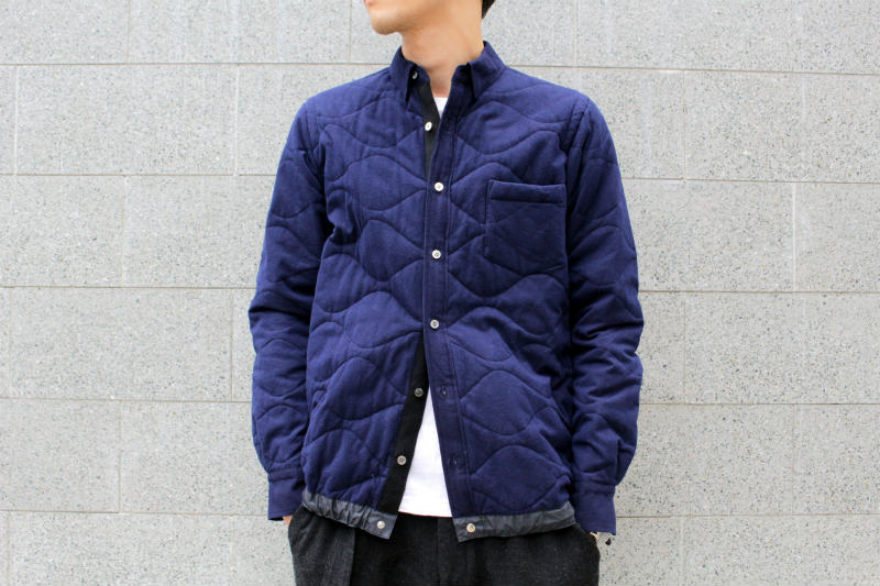 【22-23AW】【新品】sacai サカイ キルティング シャツ ジャケット袖丈約61cm