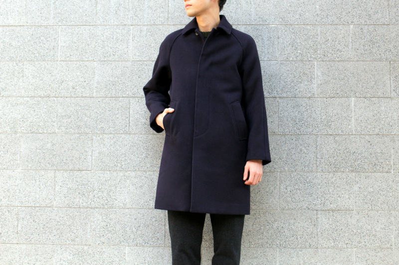 コモリ 15AW メルトンバルカラーコート-eastgate.mk