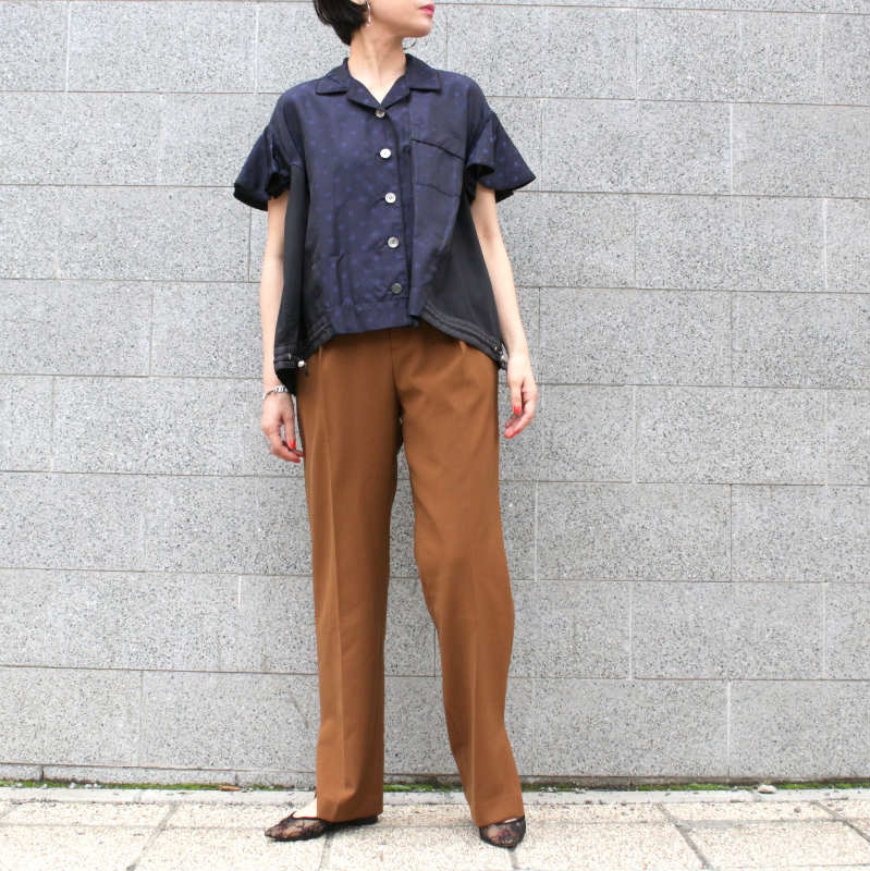 sacai］Cupro Stripe and Jacquard Shirt – MaW SAPPORO