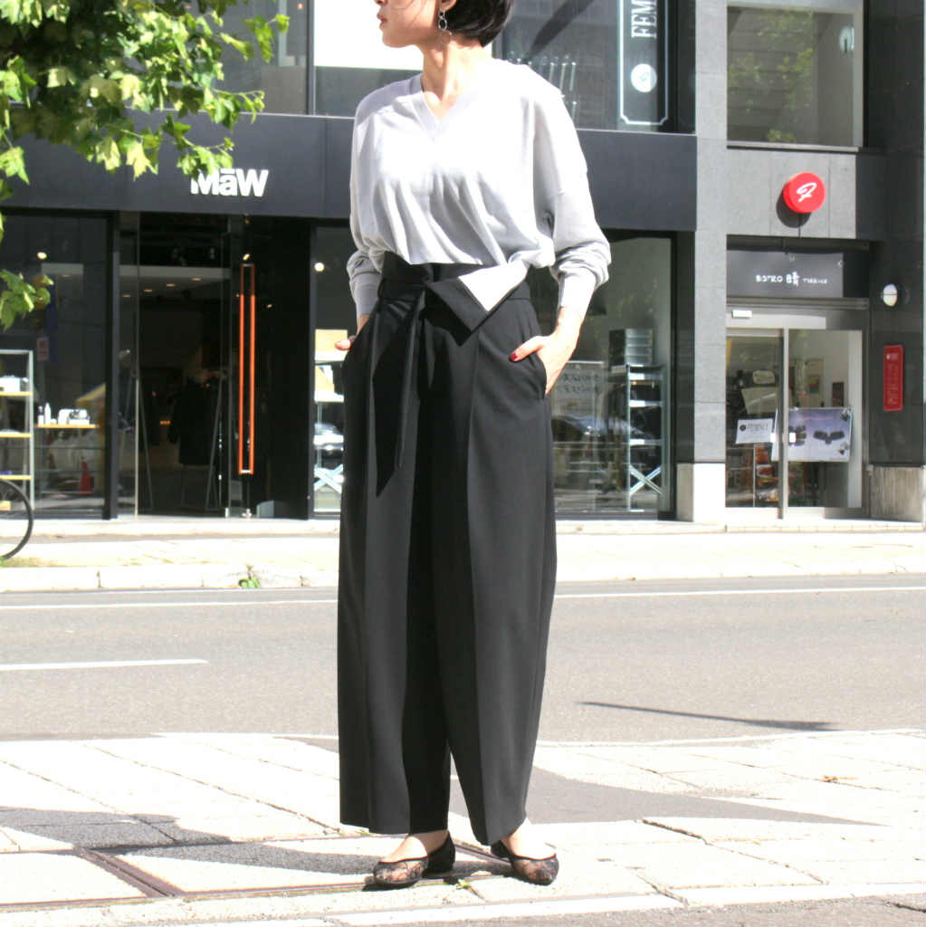 ENFOLD］Summer Wool Leyard Wide Pants – MaW SAPPORO