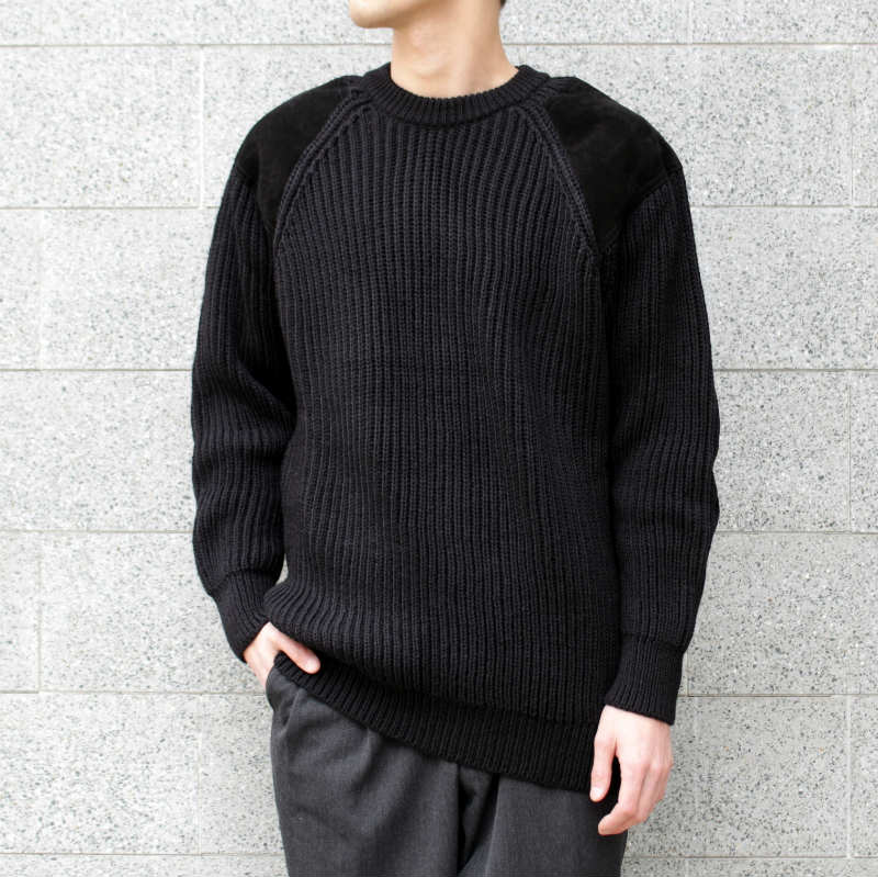 COMOLI / コモリ | 2018AW | Black Sheep ガンパッチニット セーター