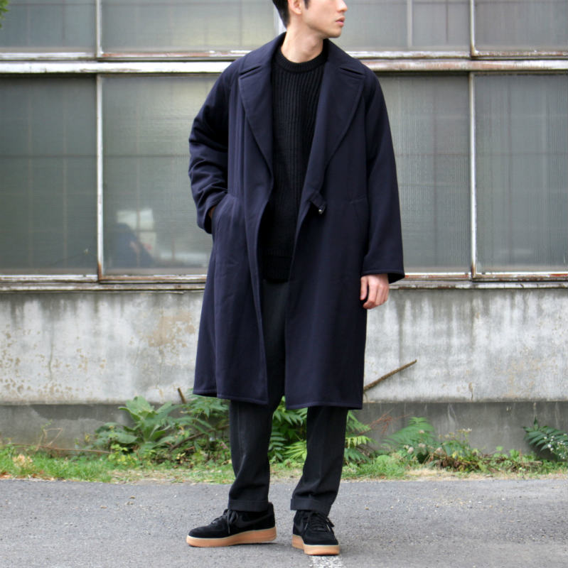 COMOLI 2014AW タイロッケンコート コモリ ネイビー-