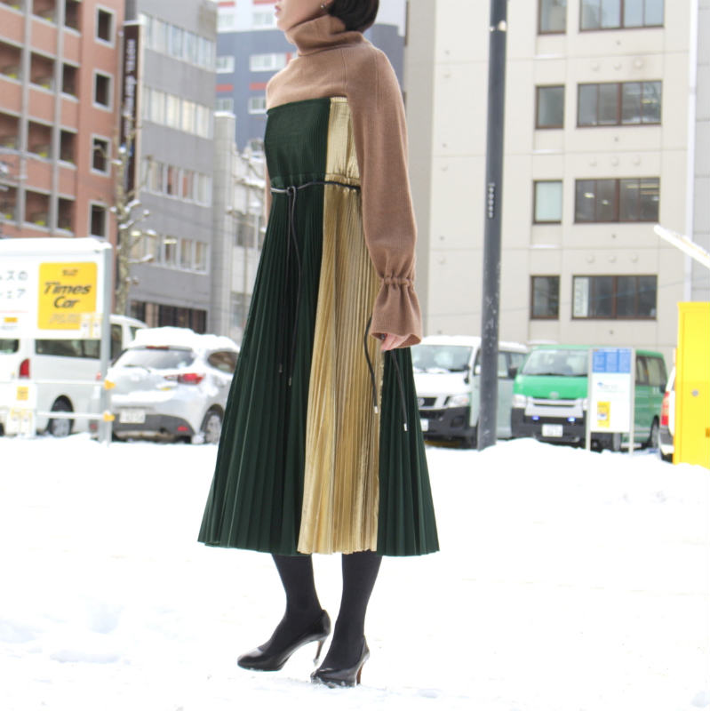 sacai］Knit × Pleats Dress – MaW SAPPORO