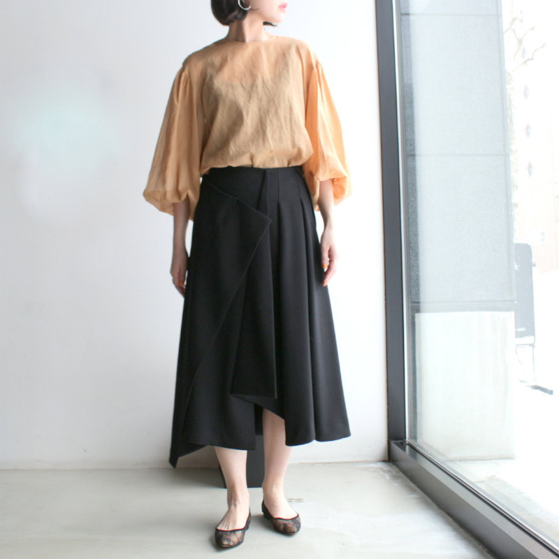 ENFOLD］Wool Double-cross Asymmetry Design Skirt – MaW SAPPORO