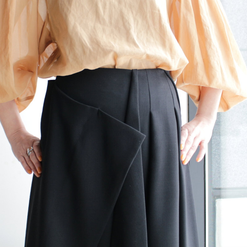 ENFOLD］Wool Double-cross Asymmetry Design Skirt – MaW SAPPORO