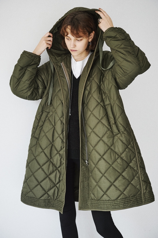 CLANE］ QUILTING HOODIE TENT LINE COAT – MaW SAPPORO