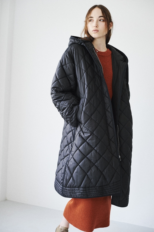 CLANE］ QUILTING HOODIE TENT LINE COAT – MaW SAPPORO