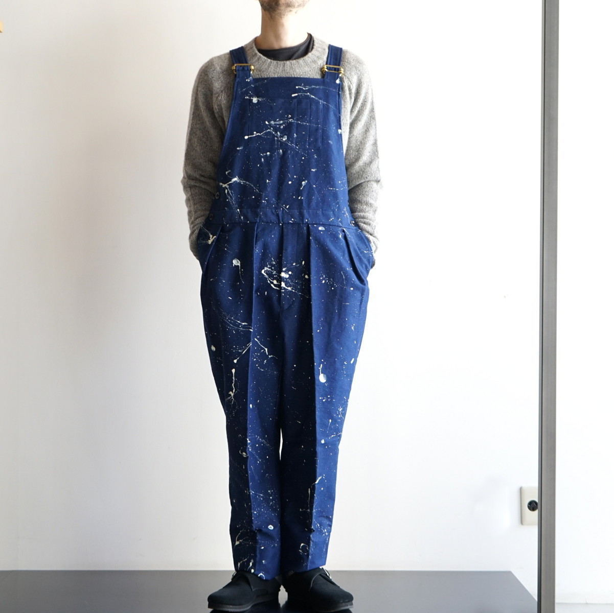NEAT for MaW] Indigo Dyed Moleskin / ”TAPERED ” “OVERALL” – MaW 