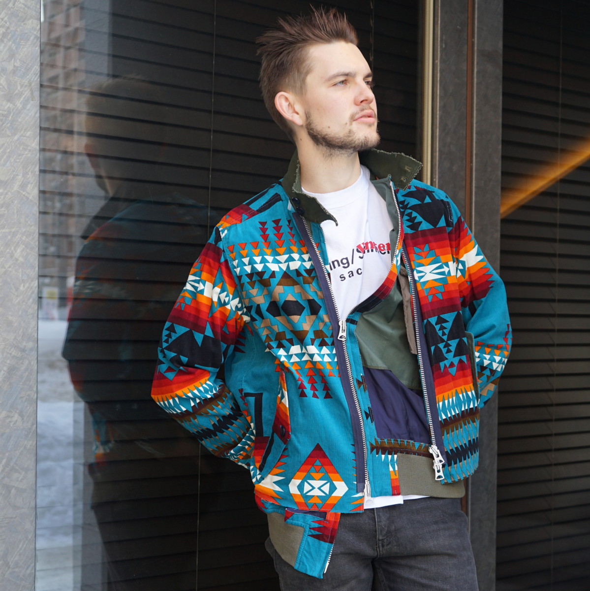 sacai] × Pendleton Print Jacket – MaW SAPPORO