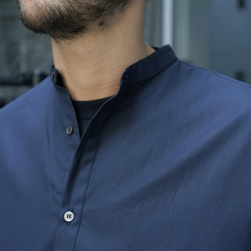 Graphpaper] Stevensons S/S Band Collar Shirt – MaW SAPPORO