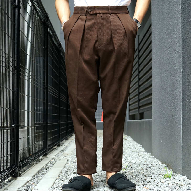 パンツNEAT 19aw コットンカルゼ テーパード - スラックス