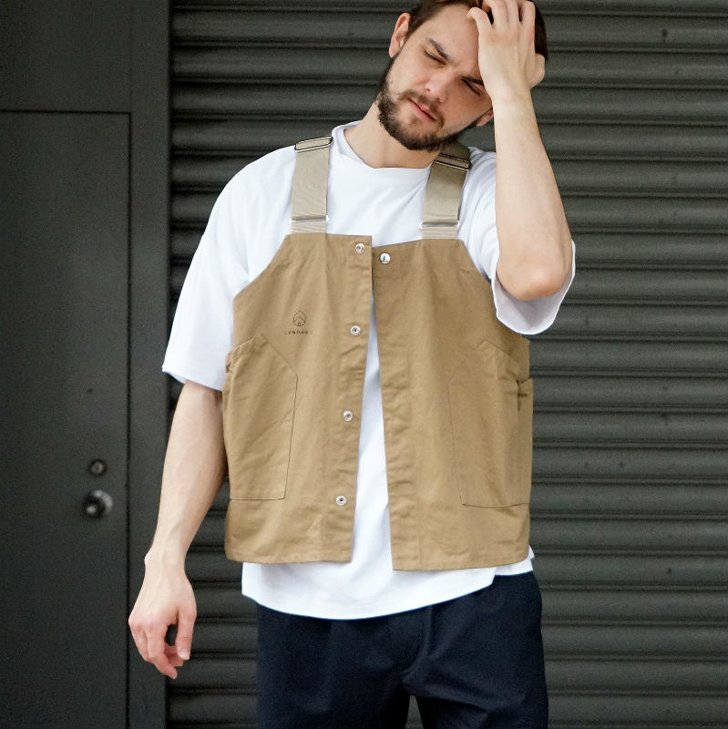 hobo] Cotton Twill Gardener Vest by LAND & B.C. – MaW SAPPORO