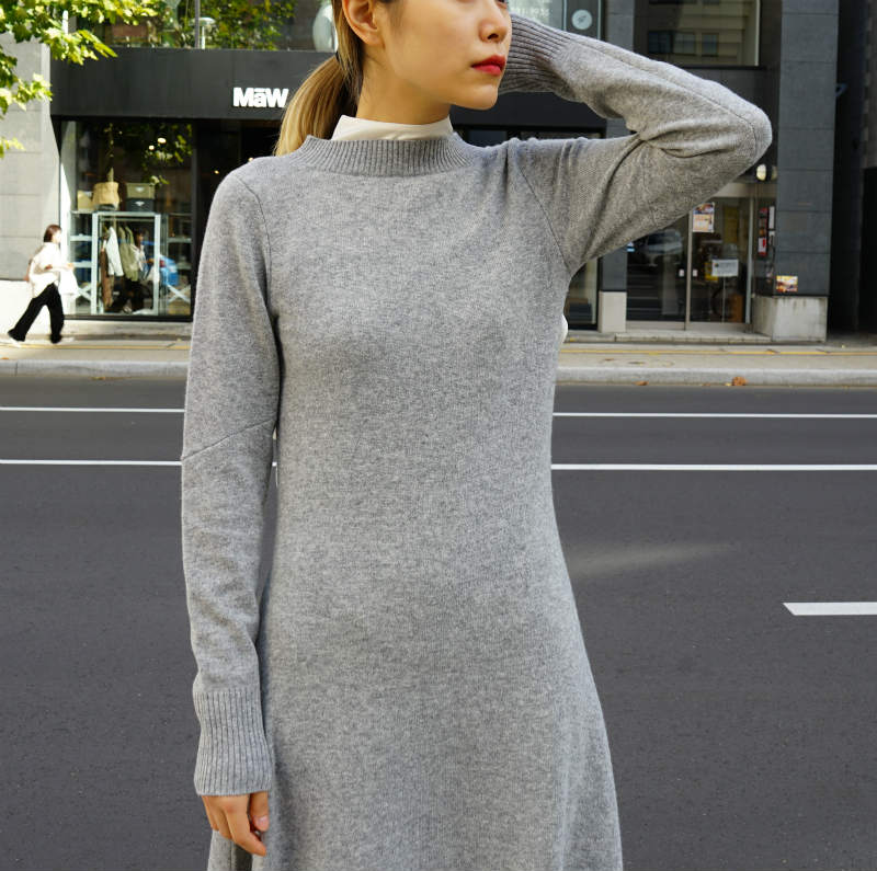 2種類選べる サカイの21SS Wool Knit Dress 切替ニットワンピース