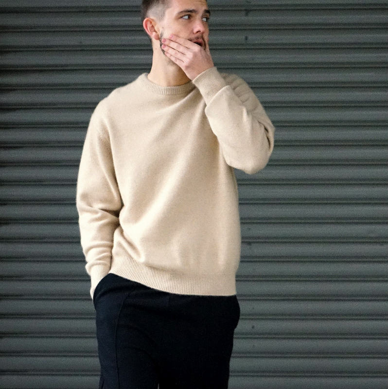 HERILL Golden cash cashmere crew knit | myglobaltax.com