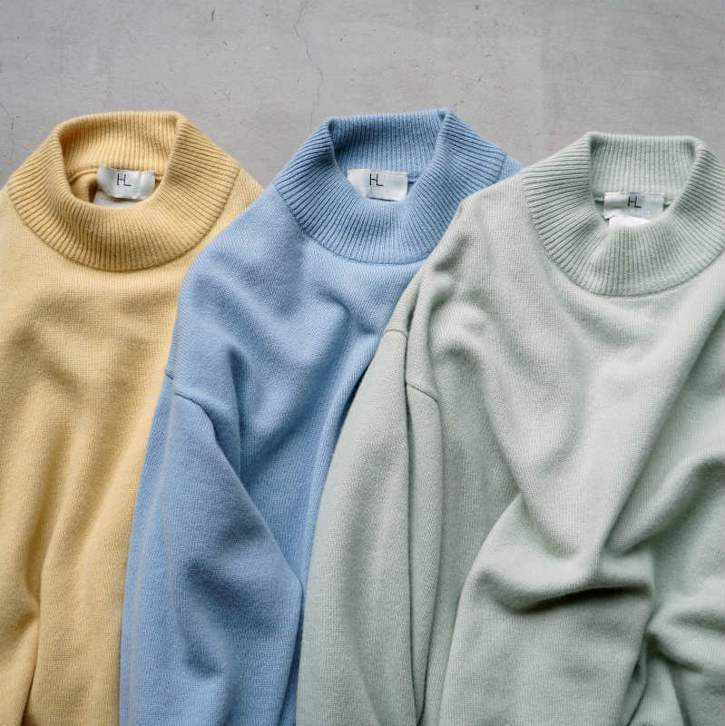 HERILL CASHMERE MOCKNECK KNIT SWEATER