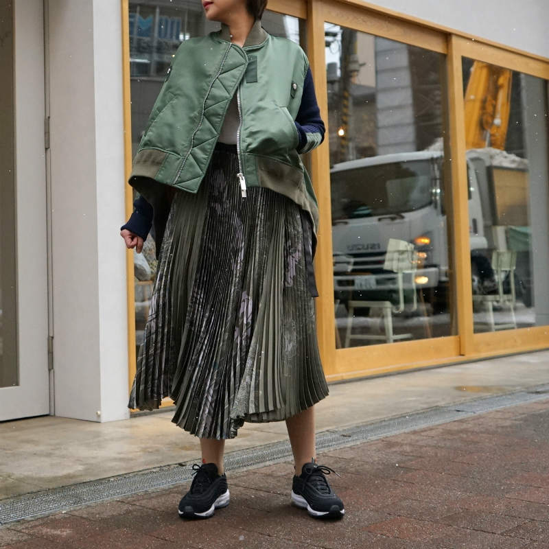 20SS sacai Fabric Combo MA-1 Blouson サカイ - ジャンパー/ブルゾン