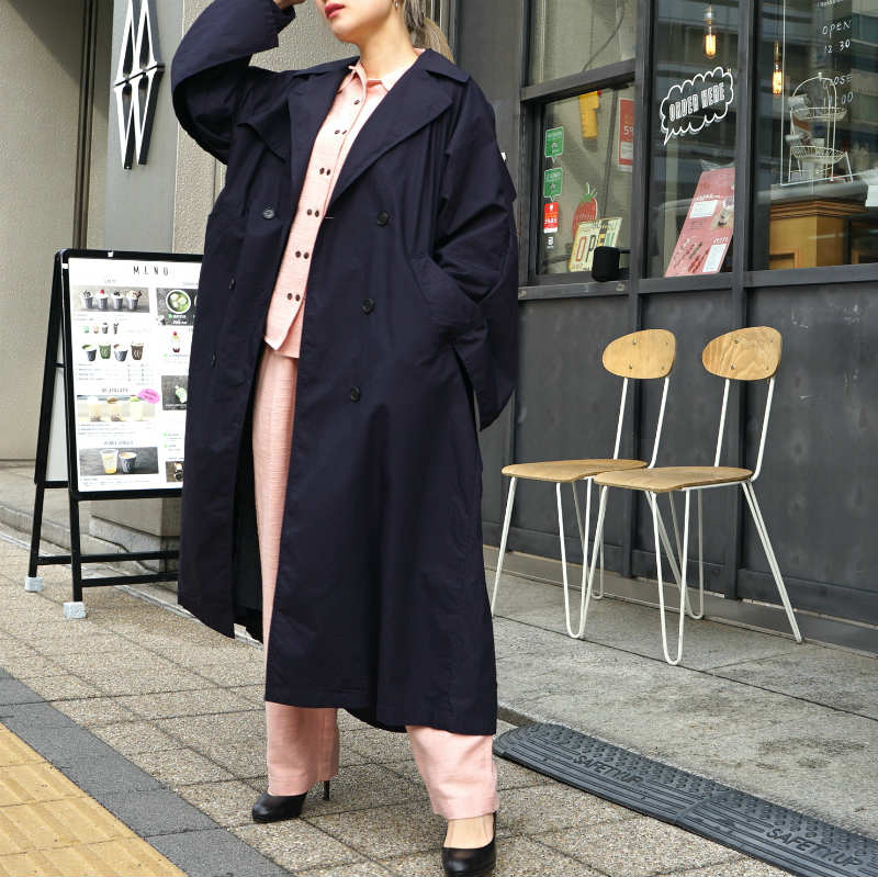 CLANE] BACK FRILL SLEEVE TRENCH COAT – MaW SAPPORO