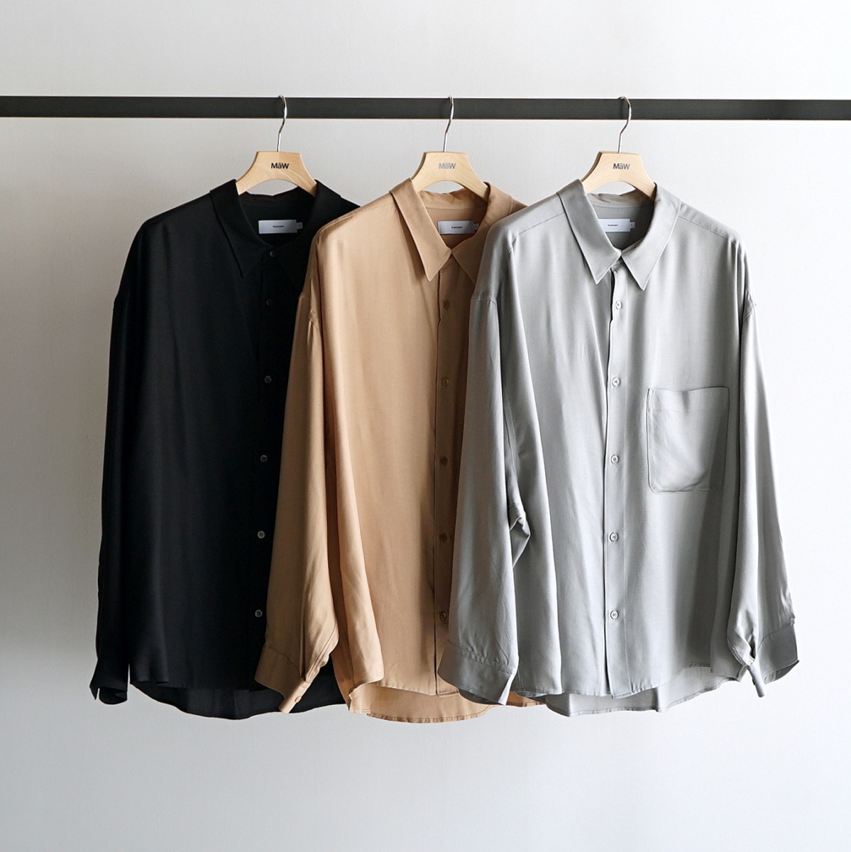 Graphpaper] Viscose Regular Collar Big Sleeve Shirt – MaW SAPPORO