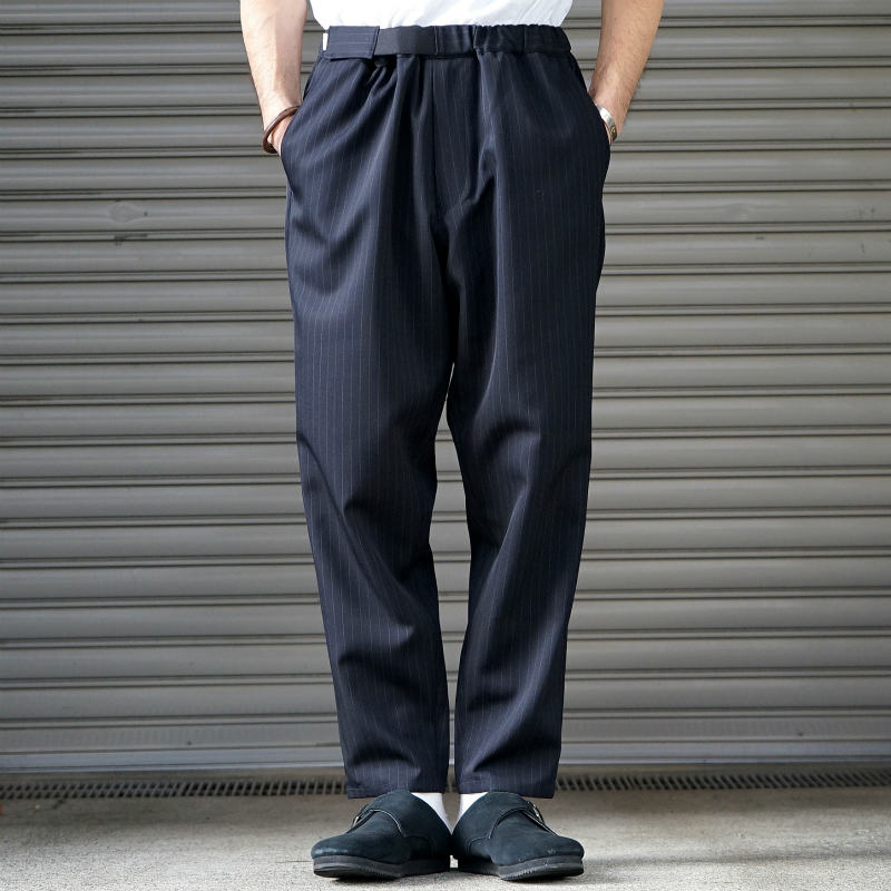 Graphpaper Selvage Wool Cook Pants ネイビー-