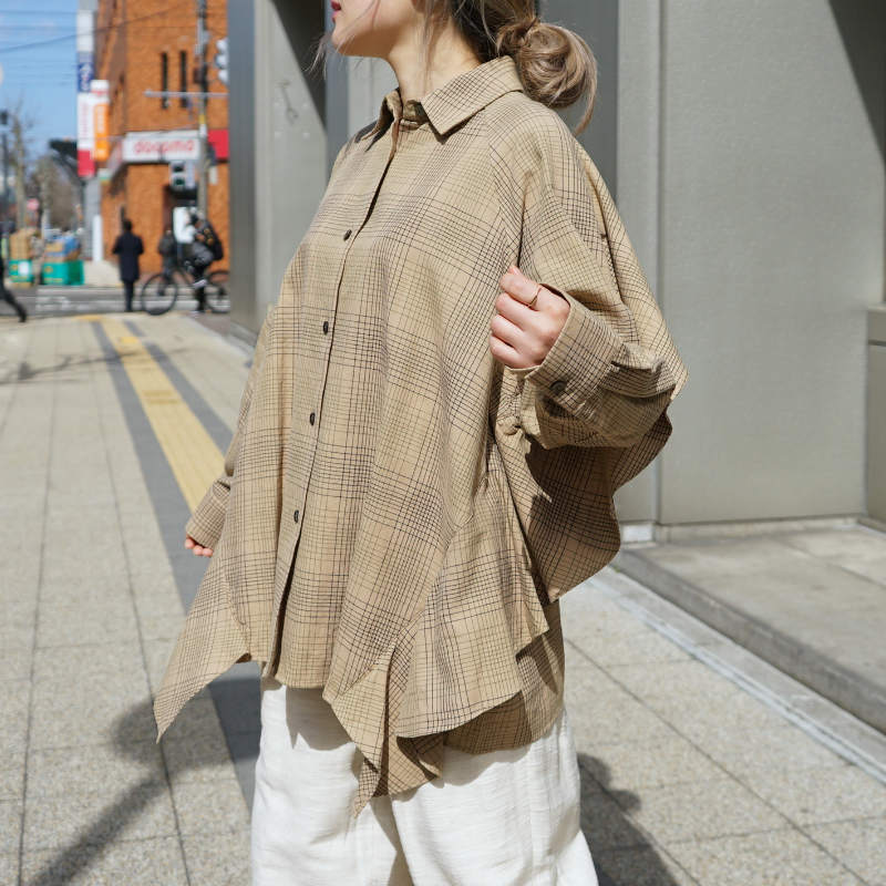 CLANE] BACK FLOWING FRILL SHIRT – MaW SAPPORO
