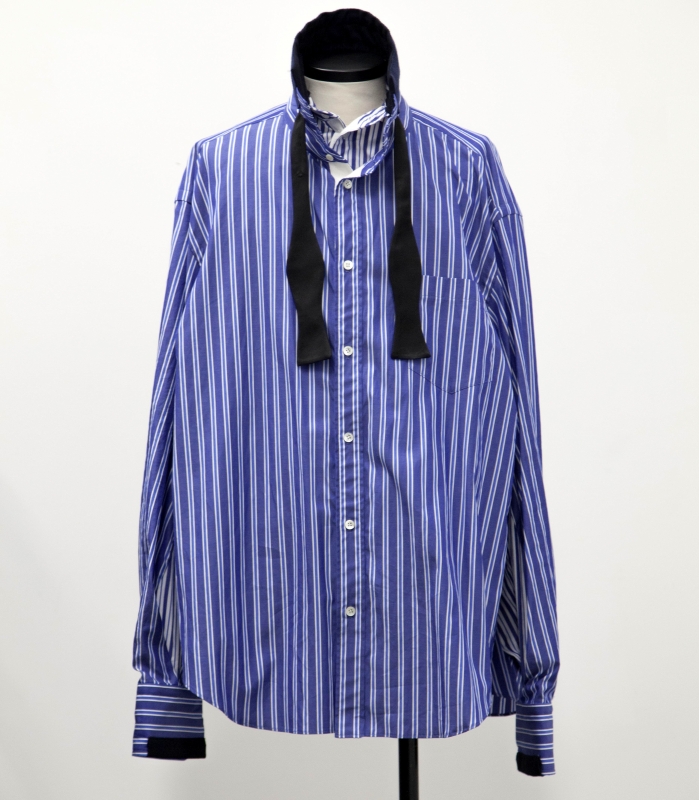 sacai 20-02241M ストライプ レイヤードポプリンシャツ サカイ - think-trader.com