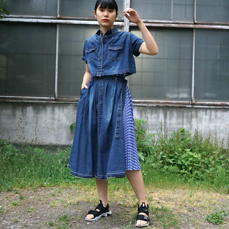 sacai] 20-04930 Denim Shirt Dress – MaW SAPPORO