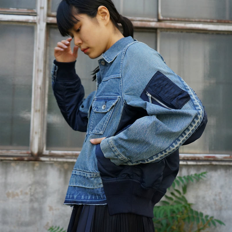 sacai] Denim x MA-1 Jacket – MaW SAPPORO