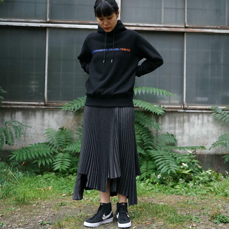 sacai サカイ 黒チロリアンロングスカート eva.gov.co