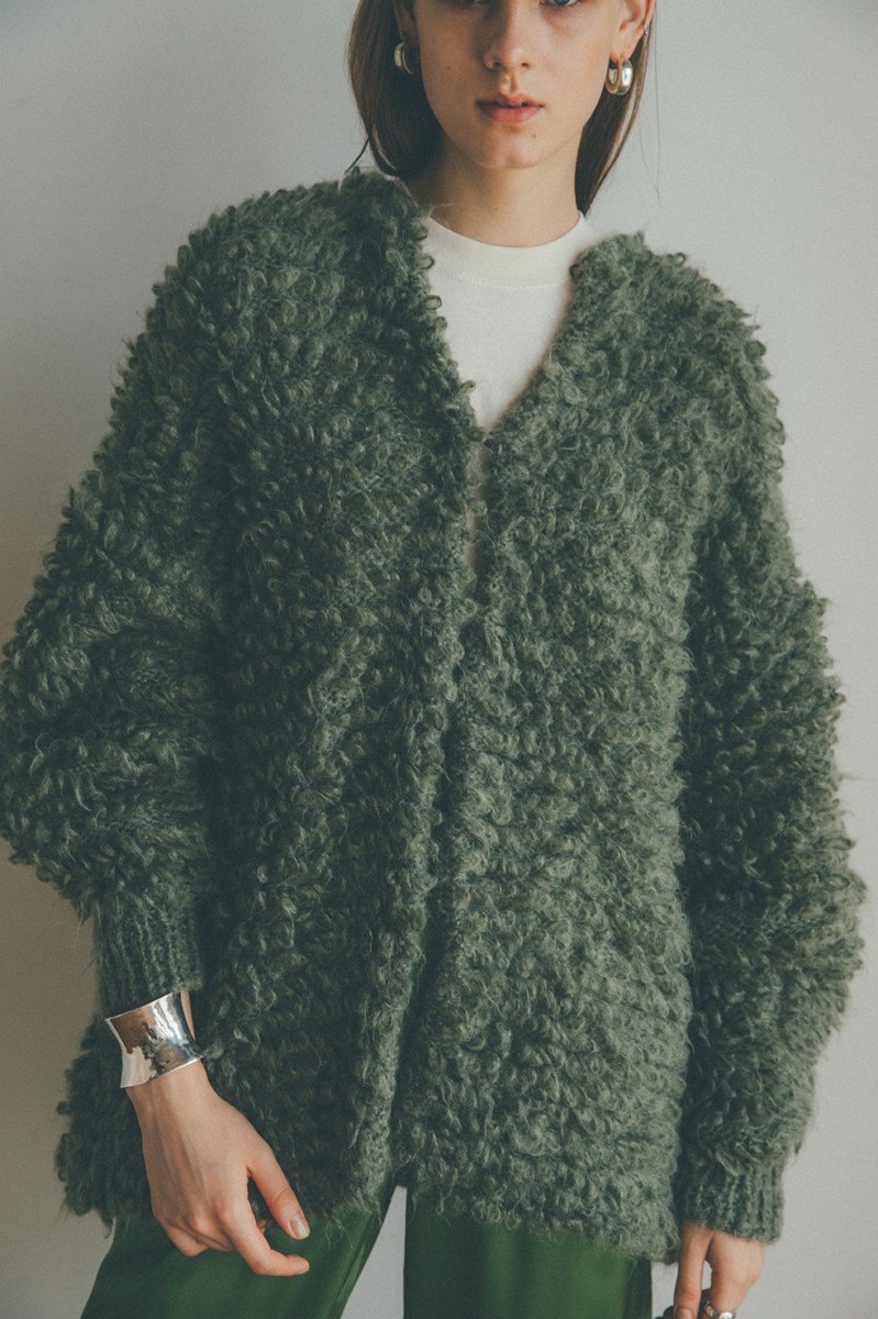 CLANE] MOHAIR LOOP BULKY KNIT CARDIGAN – MaW SAPPORO