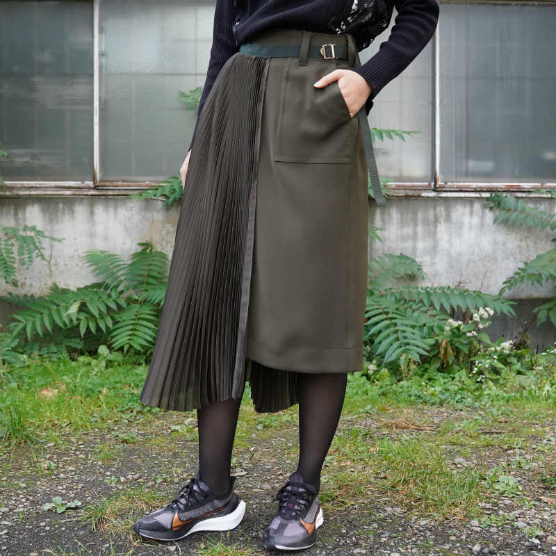 sacai] Solid Satin Skirt – MaW SAPPORO