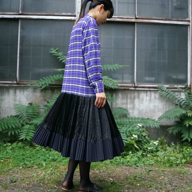 PLAN C] PLEATED DRESS L/S – MaW SAPPORO