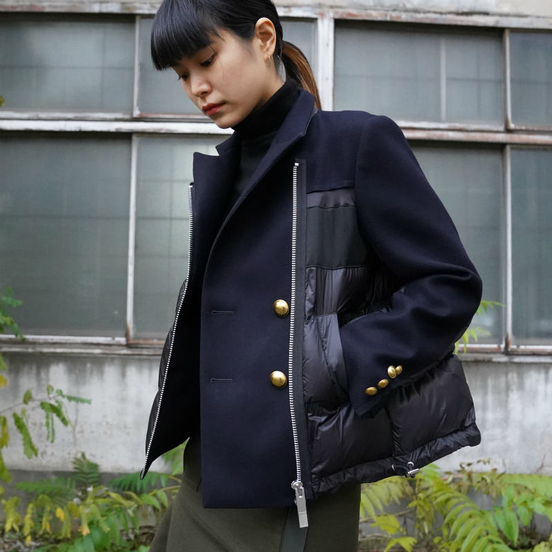 sacai] Wool Melton × Padded Jacket – MaW SAPPORO