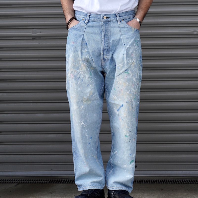 HERILL/ヘリル HL Denim Splash Tuck 4PKウエスト84cm