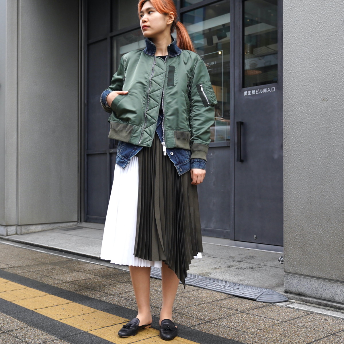 sacai nylon twill blouson サイズ1 MA-1-