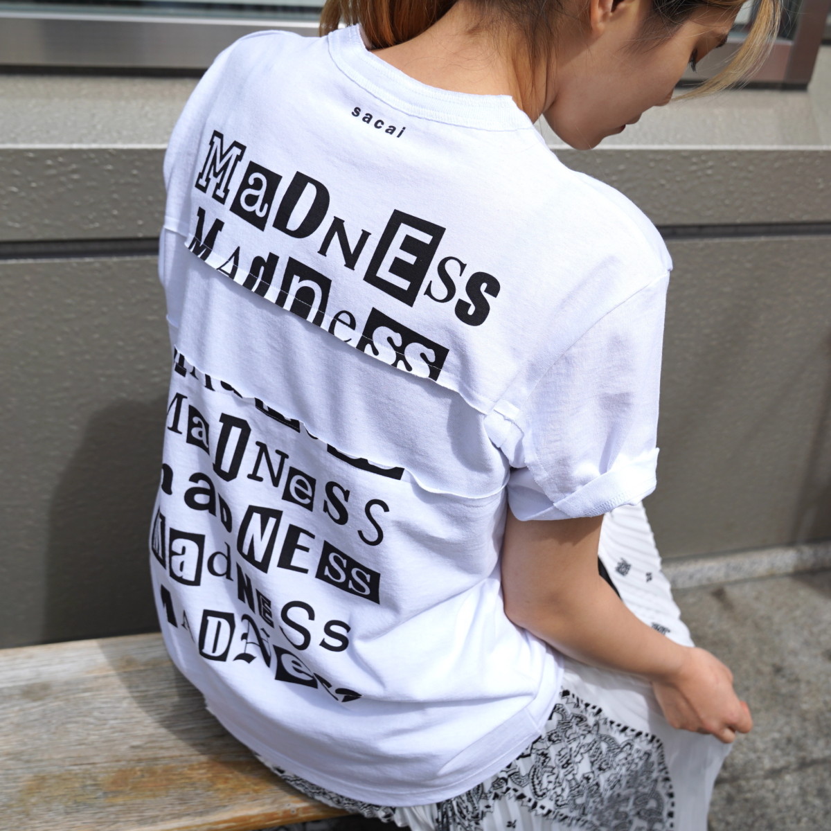 sacaiサカイmamek0　SACAI　アーカイブミックス Tシャツ　白　新品　サカイ 21-0181S