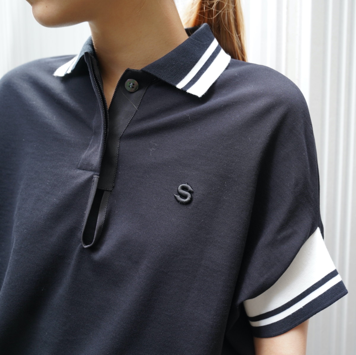 sacai] Cotton Jersey Polo Shirt – MaW SAPPORO