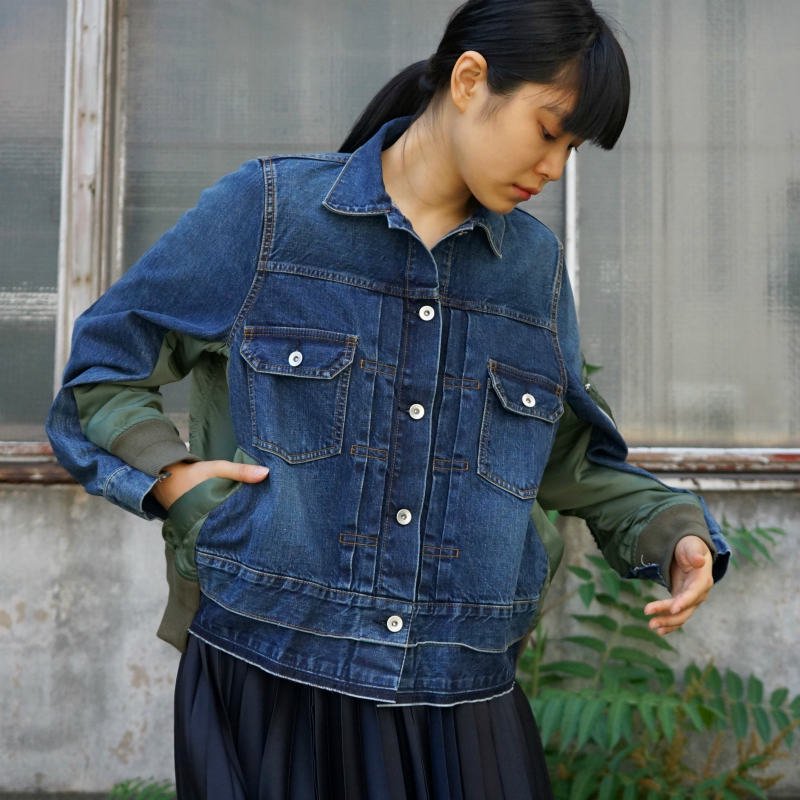 sacai] Denim x MA-1 Jacket – MaW SAPPORO