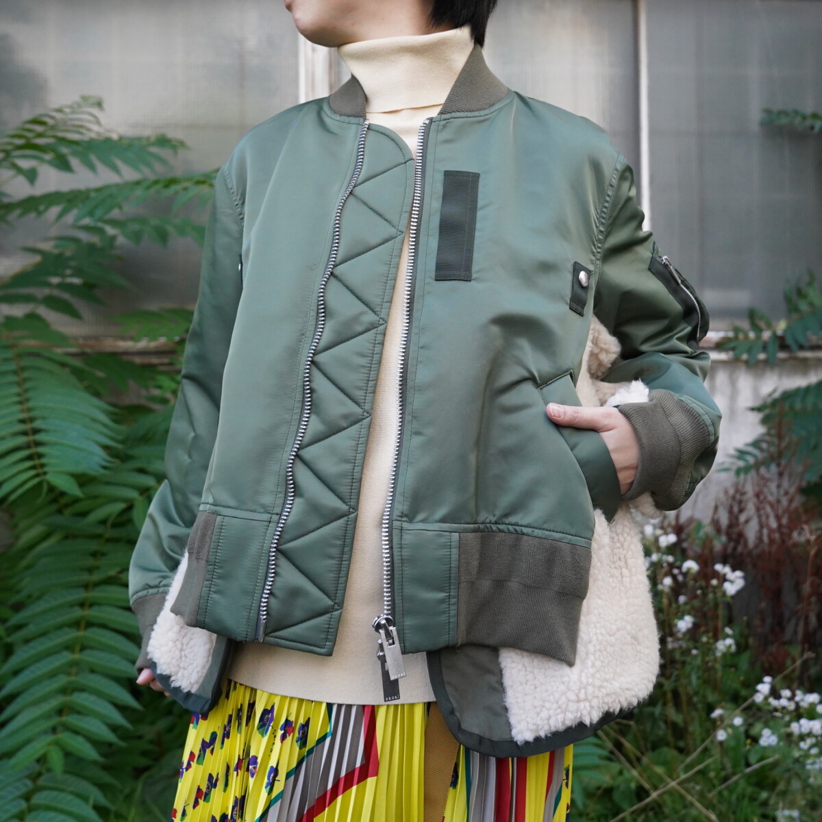 SACAI XMADSAKI Print Nylon Twill Blouson 公式オンラインショップ