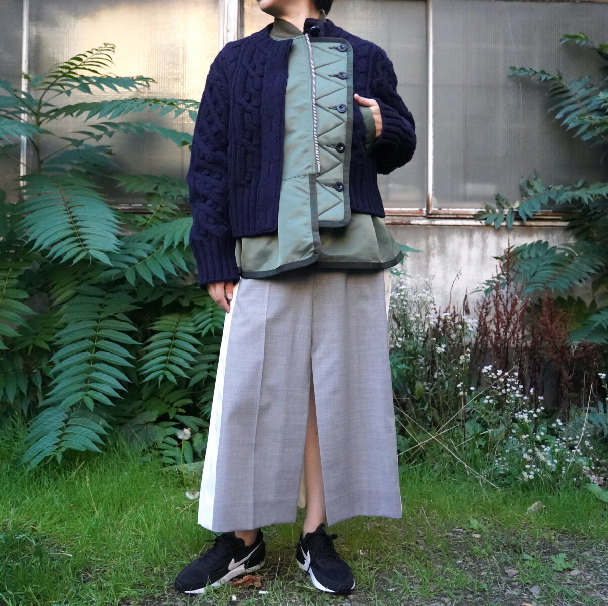 sacai サカイ22SS Nylon Twill Mix Blouson-